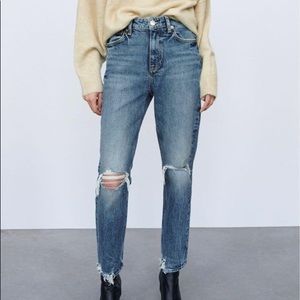 ZARA ripped jeans